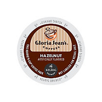 Gloria Jean's; Coffees Hazelnut Coffee K-Cups;, Box Of 24