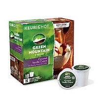 Green Mountain Coffee; Caramel Vanilla Cream K-Cup; Pods, 4 Oz, Box Of 18
