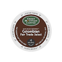 Green Mountain Coffee; Colombian Fair Trade Select Coffee K-Cups;, Box Of 24