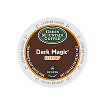 Green Mountain Coffee; Dark Magic; Extra Bold Decaffeinated Coffee K-Cups;, Box Of 24