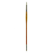 Grumbacher Bristlette Paint Brush, Size 5, Round Bristle, Synthetic, Brown