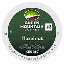 Green Mountain Coffee; Hazelnut Coffee K-Cup; Pods, 0.4 Oz, Box Of 96