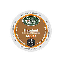 Green Mountain Coffee; Hazelnut Decaffeinated Coffee K-Cups;, Box Of 24