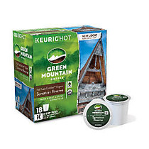 Green Mountain Coffee; Pods Fair Trade Organic Sumatran Reserve Extra Bold Coffee K-Cup; Pods, Box Of 18