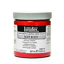 Liquitex Soft Body Professional Artist Acrylic Colors, 8 Oz, Naphthol Crimson