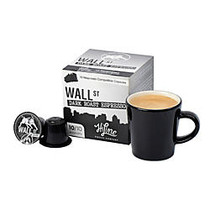 HiLine Wall Street Dark Roast Espresso Capsules, 0.2 Oz, Pack Of 30