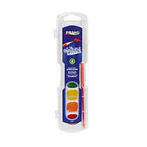 Prang; Washable Watercolors 8-Color Set With Brush, Assorted Colors