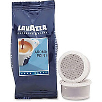 Lavazza Aroma Point Coffee Blend Bags - Caffeinated - Espresso, Arabica, Robusta - Medium - 0.3 oz Per Box - 100 CoffeeBag - 100 / Box