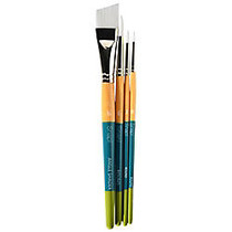 Princeton Snap Paint Brush Set, Set 5, Assorted Sizes, Assorted Bristles, Synthetic, Multicolor