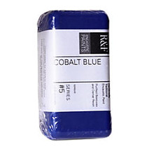 R & F Handmade Paints Encaustic Paint Cake, 40 mL, Cobalt Blue