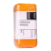R & F Handmade Paints Encaustic Paint Cakes, 40 mL, Cadmium Orange, Pack Of 2