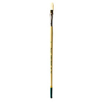 Robert Simmons Signet Paint Brush 40F, Size 6, Flat Bristle, Hog Hair, Tan