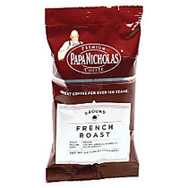 PapaNicholas Coffee French Roast Coffee Packets, 2.5 oz, Pack Of 18