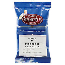 PapaNicholas Coffee French Vanilla Coffee Packets, 2.5 Oz, Pack Of 18