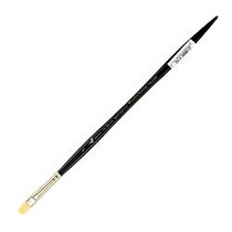 Winsor & Newton Artists' Oil Paint Brush, Size 5, Bright Bristle, Hog Hair, Black