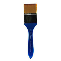 Winsor & Newton Cotman Watercolor Paint Brush, 2 inch;, Wash Bristle, Synthetic, Blue