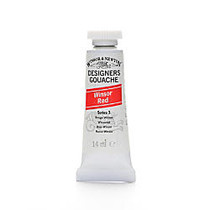 Winsor & Newton Designers' Gouache, 14 mL, Winsor Red, 726