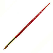 Winsor & Newton Sceptre Gold II Long-Handle Paint Brush 404, Size 14, Round Bristle, Sable Hair, Terracotta