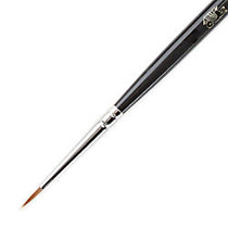 Winsor & Newton Series 7 Kolinsky Sable Pointed Round Paint Brush, Sable Hair, Black Size 2/0