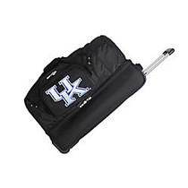 Denco Sports Luggage Rolling Drop-Bottom Duffel Bag, Kentucky Wildcats, 15 inch;H x 27 inch;W x 14 1/2 inch;D, Black