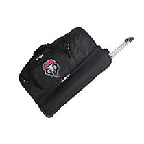 Denco Sports Luggage Rolling Drop-Bottom Duffel Bag, New Mexico Lobos, 15 inch;H x 27 inch;W x 14 1/2 inch;D, Black