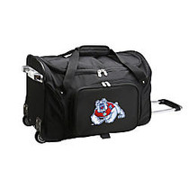 Denco Sports Luggage Rolling Duffel Bag, Fresno State Bulldogs, 22 inch;H x 12 inch;W x 12 inch;D, Black