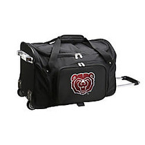 Denco Sports Luggage Rolling Duffel Bag, Missouri State Bears, 22 inch;H x 12 inch;W x 12 inch;D, Black