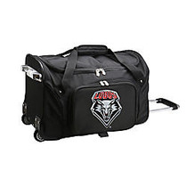 Denco Sports Luggage Rolling Duffel Bag, New Mexico Lobos, 22 inch;H x 12 inch;W x 12 inch;D, Black