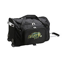 Denco Sports Luggage Rolling Duffel Bag, North Dakota State Bison, 22 inch;H x 12 inch;W x 12 inch;D, Black