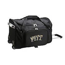 Denco Sports Luggage Rolling Duffel Bag, Pittsburgh Panthers, 22 inch;H x 12 inch;W x 12 inch;D, Black