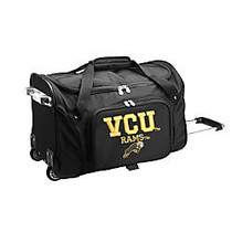 Denco Sports Luggage Rolling Duffel Bag, Virginia Rams, 22 inch;H x 12 inch;W x 12 inch;D, Black