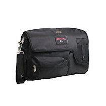 Denco Sports Luggage Travel Messenger Bag With 15 inch; Laptop Pocket, Gonzaga Bulldogs, 15 1/4 inch;H x 12 inch;W x 1 1/4 inch;D, Black