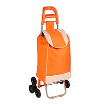 Honey-Can-Do Large Rolling Knapsack Cart With Tri-Wheels, Orange
