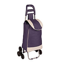 Honey-Can-Do Large Rolling Knapsack Cart With Tri-Wheels, Purple