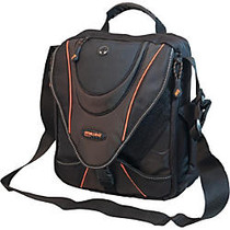 Mobile Edge 13.3 inch; Mini Messenger Bag - Black with Orange Trim