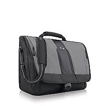 Solo Pulse 15.6 inch; Messenger Bag, Black/Gray