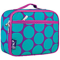 Wildkin Polyester Lunch Box, 9 3/4 inch;H x 7 inch;W x 3 1/4 inch;D, Big Dot Aqua