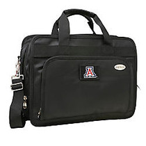 Denco Sports Luggage Expandable Briefcase With 13 inch; Laptop Pocket, Arizona Wildcats, Black