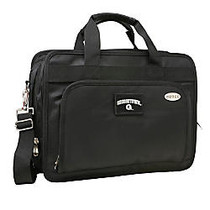 Denco Sports Luggage Expandable Briefcase With 13 inch; Laptop Pocket, Georgetown Hoyas, Black