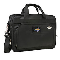 Denco Sports Luggage Expandable Briefcase With 13 inch; Laptop Pocket, Montana State Bobcats, Black