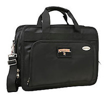 Denco Sports Luggage Expandable Briefcase With 13 inch; Laptop Pocket, Pepperdine Waves, Black