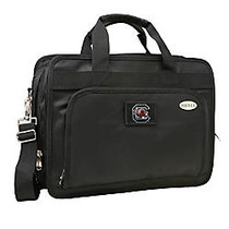 Denco Sports Luggage Expandable Briefcase With 13 inch; Laptop Pocket, South Carolina Gamecocks, Black