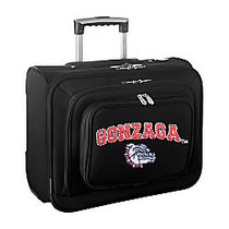 Denco Sports Luggage Rolling Overnighter With 14 inch; Laptop Pocket, Gonzaga Bulldogs, 14 inch;H x 17 inch;W x 8 1/2 inch;D, Black