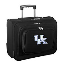 Denco Sports Luggage Rolling Overnighter With 14 inch; Laptop Pocket, Kentucky Wildcats, 14 inch;H x 17 inch;W x 8 1/2 inch;D, Black