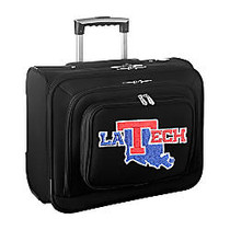 Denco Sports Luggage Rolling Overnighter With 14 inch; Laptop Pocket, Louisiana Tech Bulldogs, 14 inch;H x 17 inch;W x 8 1/2 inch;D, Black