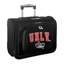 Denco Sports Luggage Rolling Overnighter With 14 inch; Laptop Pocket, UNLV Rebels, 14 inch;H x 17 inch;W x 8 1/2 inch;D, Black