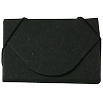 JAM Paper; Business Card Case, 3 1/2 inch; x 2 1/4 inch; x 1/4 inch;, 100% Recycled, Black Kraft
