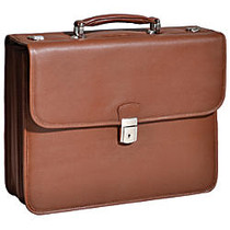 McKlein Ashburn Leather Briefcase, Brown