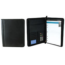 Office Wagon; Brand Leather Padfolio, Black