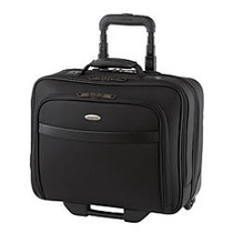 Samsonite; Double Gusset Wheeled Portfolio, Black